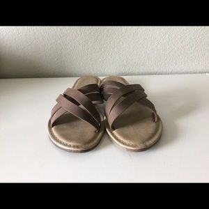 BROWN TIA STRAPPY SANDAL!
